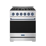 30 Inch Professional Gas in Stainless Steel/Blue