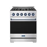 30 Inch Professional Gas in Stainless Steel/Blue