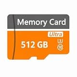 512GBTF SD Card with Adapter, High Speed Memory Card, TF Card, UHS-I C10 A1 Memory TF Card for Tablet/Camera/Mobile Phone/Game Console -Orange1