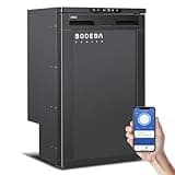 BODEGACOOLER 12-Volt Refrigerator, 83L(2.94cu.ft) RV Fridge with APP Control & Lock, Dual Zone Compressor Cooler (-4℉ ~ 46℉), 12/24V DC Portable Freezer for Truck, RV, Camping, Boat, Black