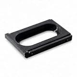 For Fitbit A ir & Wh oop 5.0 Combo Mount Adapter, Modular Interchangeable Rear Clip Holder, Creative DIY Accessory Frame for Hybrid Wearing (Plastic, 3.46x3.7x0.38mm) (Black)