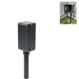 Fake Electrical Outlet Key Hider, Cover & Large Capacity, Scratch Resistant Wall Mount Organizer for Indoor Outdoor Wall Fence Garage Shed RV Grey