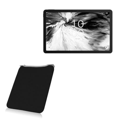 BoxWave Case Compatible with TCL Tab 10 NXTPAPER 5G - SlipSuit, Soft Slim Neoprene Pouch Protective Case Cover - Jet Black