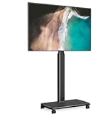 Mobile TV Cart for 37-75 Inch TVs, Height Adjustable, Swivel