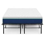 Boyd Sleep 10 Inch Full Size Hybrid Mattress and 18 Inch Metal Platform Bed Frame Combo Set, Quilted Knit Cover, Individually Wrapped Coils, Steel Mattress Foundation with Underbed Storage