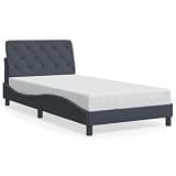 Coespram Twin Velvet Platform Bed Frame Dark Grey Upholstered Rectangular Modern Low Profile with Underbed Storage 41.3 x 81.9 x 29.3 in Soft Luxury for Studio Guest Bedroom or Kid Room