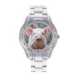 FekiLoot Watches for Men Big Face Stainless Steel Wristwatch Casual Watch