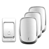 ONMYJFD Smart Home Cordless Doorbell Chime 200M Remote Battery Button Battery-Operated Waterproof