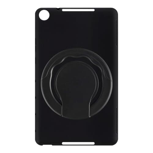 Shantime Tablet Case and Stand Holder Compatible with Huawei MediaPad M5 Lite 8 Wi-Fi LTE 8.0 2019 Case, Shockproof Cover and 360 Rotating Ring Handle Grip Bracket(Black)