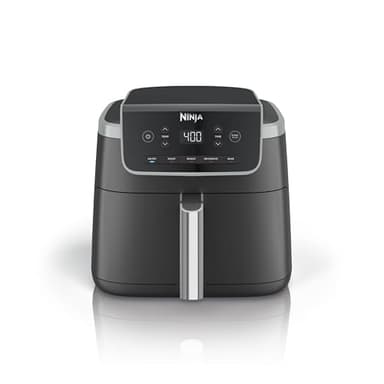 Ninja Air Fryer | 5 QT Capacity fit up to 4lbs of Fries | 5-in-1 Air Fry, Bake, Roast, Reheat, & Dehydrate | 400°F | Air Crisp Technology | 1750 Watts | Nonstick Basket & Crisper Plate | Grey | AF142