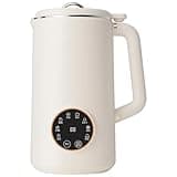 Nut Milk Maker for 1-3 Persons, Automatic Plant Based Milk Machine with Hot and Cold Settings, 304 Stainless Steel Interior, One-Touch Cleaning, 110 V US Plug, Compact Design for Home Use