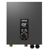 APUS 18kW Tankless Water Heater Electric, 240V Instant On Demand Hot Water Heater, Up to 4.4 GPM with LED Display, Space-Saving and Energy-Saving Whole House Water Heater Design