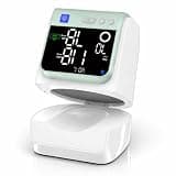 Automatic Electronic Blood Pressure Monitor, 22-40 CM Blood Pressure Cuff, 3 Users*199 Memories, Arm Blood Pressure Monitors for Home Use, Backlit Large LED Screen, BP Monitor (White Mint Green)