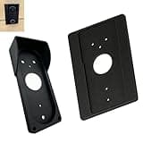 Doorbell Rain Cover Compatible with Reolink Video Doorbell WiFi and WiFi PoE,Anti-Theft Protective Mount Bracket,Weather Shield Cover for Outdoor Wall Installation,Black 1 Pack