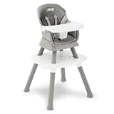 Jeep Milestone 6-in-1 Convertible High Chair by Delta Children, Light Grey
