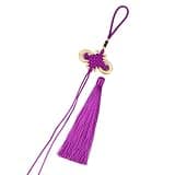Chinese Knot Silky Floss Chinese Knots with Gold Satin Silk Handmade Fortune Tassels Keychains and Gift Packaging Traditional Cultural-Inspired Design piece