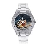 FekiLoot Watches for Men Big Face Stainless Steel Wristwatch Casual Watch