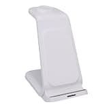 Zopsc 15W, 3 in 1 Wireless Charging Station for Android Phone Watch Headphone, Fast Charging Dock for Smartphone Earbuds Smartwatch (White)