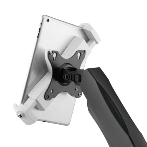 Mount Plus VESAT02 Universal Anti-Theft Lock VESA Tablets Mount Adapter for IPad, Tablets, Portable Monitors Display On Monitor Arm | VESA 75x75 for 7.9"-12.5" Screen