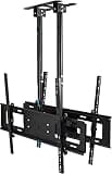 TV Bracket, Ceiling TV Bracket Mount, Dual Screen TV Bracket, Fits 60-100 Inch LED Screen Display, with Loading 132 Lbs TV Mount TV Stand