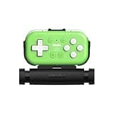 8Bitdo Micro Bluetooth Gamepad Pocket-Sized Mini Controller with Mobile Clip for Switch, Android, Supports Keyboard Mode (Green)