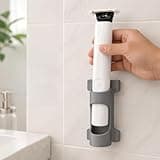 SplashNColor Wall Mount for OneBlade Intimate Groomer – Space-Saving Bathroom Holder | Secure Friction Fit | No-Drill Adhesive Option | Keeps Personal Grooming Device Organized and Off