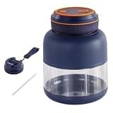 Portable Juicer Cup with Double Lid, Cordless 800ml Portable Electric Juicer Cup, Usb Rechargeable, Personal Blender for Shakes Ice Crushing Fruits & Vegetables, for Travel Gym Offices