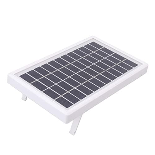 Jenivaint Portable Solar Panel, 3W 12V DC High Conversion Efficiency Semi Flexible Solar Cell Panel with Lightweight Design, for Cars RVs Ships Outdoor Farming Street Lights