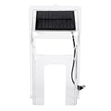 FTVOGUE Solar Powered Doorbell Cover Wireless Video Doorbell Rain Cover Solar Panel Weatherproof Protector with High Strength PC Material for Battery Operated Micro USB Type C