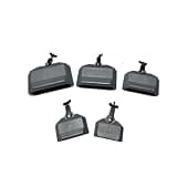 CoudarTitie Percussion Block Set mountable drum block rhythm instrument temple block with unique wood timbre suitable for jazz bands contemporary ensembles percussion orchestras music festivals, Gray