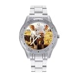 FekiLoot Watches for Men Big Face Stainless Steel Wristwatch Casual Watch