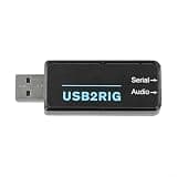 Amateur Radio USB Interface, Ham Radio Sound Card Adapter with PTT CONTROLs for PC, Audio Isolation Transformer & Optocoupler for Transceiver, Digital