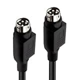 SEEXDDT Robusts 4Pin DIN Speakers Cable for R1700BT R1600TIII Speakers AntiInterference Flexible 4Pin DIN Male Connectors Cable