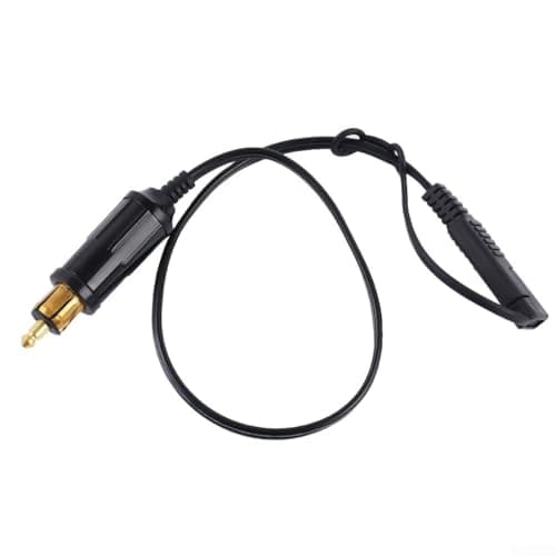 FABULETTA To SAE Adapter Cable, DIN Connector For BMW Motorcycle, 35cm Black Wire For 12-24V Charging System