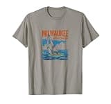Milwaukee Wisconsin Vintage Sailboat T-Shirt