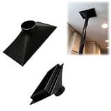 Industrial Vacuum Duct Attachment Compatible with Shop Vac, Hvac Air Vent Cleaning Tool Nozzle 3" X 9" For Dryer Duct Exhaust Pipe and Ventilation System