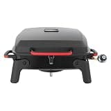 Megamaster 1-Burner Portable Gas Grill with Locking Lid, 11,000 BTU Stainless Steel Burner, Foldable Legs, Small Propane Grill for Outdoor Cooking, Camping, BBQs, Patios, and Gardens - 820-0065C