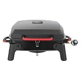Megamaster 1-Burner Portable Gas Grill with Locking Lid, 11,000 BTU Stainless Steel Burner, Foldable Legs, Small Propane Grill for Outdoor Cooking, Camping, BBQs, Patios, and Gardens - 820-0065C