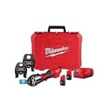 M12 FORCE LOGIC Press Tool Kit w/ ONE-KEY with 1/2" - 1" CTS-V Jaws by Milwaukee
