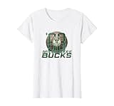 NBA x Winnie Harlow Milwaukee Bucks Era T-Shirt, Women, White, Medium