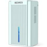 Dehumidifier, 95OZ Dehumidifier for Home 1000 Sq.Ft - Quiet with Auto Shut Off & Relaxing 7 Color Ambient Light,Ideal for Livingroom, Bedroom, Basement(Pale Turquoise)