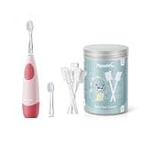Papablic Baby Tongue Cleaner for Ages 0-2 and Kids Electric Toothbrush for Ages 4+