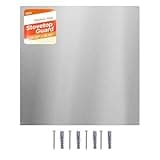 VEVOR 30" x 30" Stainless Steel Backsplash for Stove, Ultra Flat Splatter Guard, Wall Shield Range Hood Backsplash, Easy Clean Kitchen Wall Metal Panel, Pre-Drilled Holes for Easy Installation, Silver