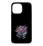Lightning Crystal Purple Rose Gothic Fantasy Flower Case for iPhone 13 Pro Max