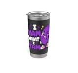 I Yam What I Yam Ube Pun Purple Yam Dad Joke Stainless Steel Insulated Tumbler