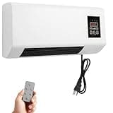 Wall Mounted Mini Air Conditioner Fan for Bedroom Office Bathroom RV, 2 in 1 Portable AC Heater and Cooler Combo with Remote Control, Quiet Small Room No Outdoor Unit Needed
