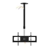 JDXQBLD Tv Stand,Tv Wall Mount Full Motion Hanging Tv Mount, Telescopic Height Adjustment Ceiling Tv Bracket, for 32 to 70 Inch Tv Swivel and Tilting Bracket