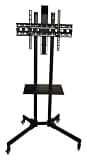 SDVantage Mobile Tv Stand On Wheels, Rolling Tv Stand, Tv Universal Bracket Freely Adjustable Height Floor Tv Mobile Cart