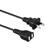 PwrON AC Power Cord Charging Cable for Schumacher SJ1328 1100 SJ1289 1200 SJ1330 1000 SJ1331 800 SJ1332 1200 Amp Jump Starter Portable XP2260-CA ProSeries 1800 2200 3600 Peak Amps Pro