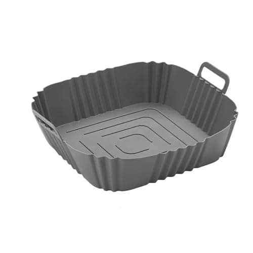 Single Square Silicone Air Fryer Tray Reusable Nonstick Oven Bake Accessory Kitchen Food Prep Surface Liner